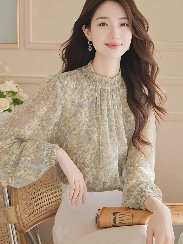 Long Sleeve Shirts Women Satin - đánh giá và giá Women Formal Blouses For Evening Wear