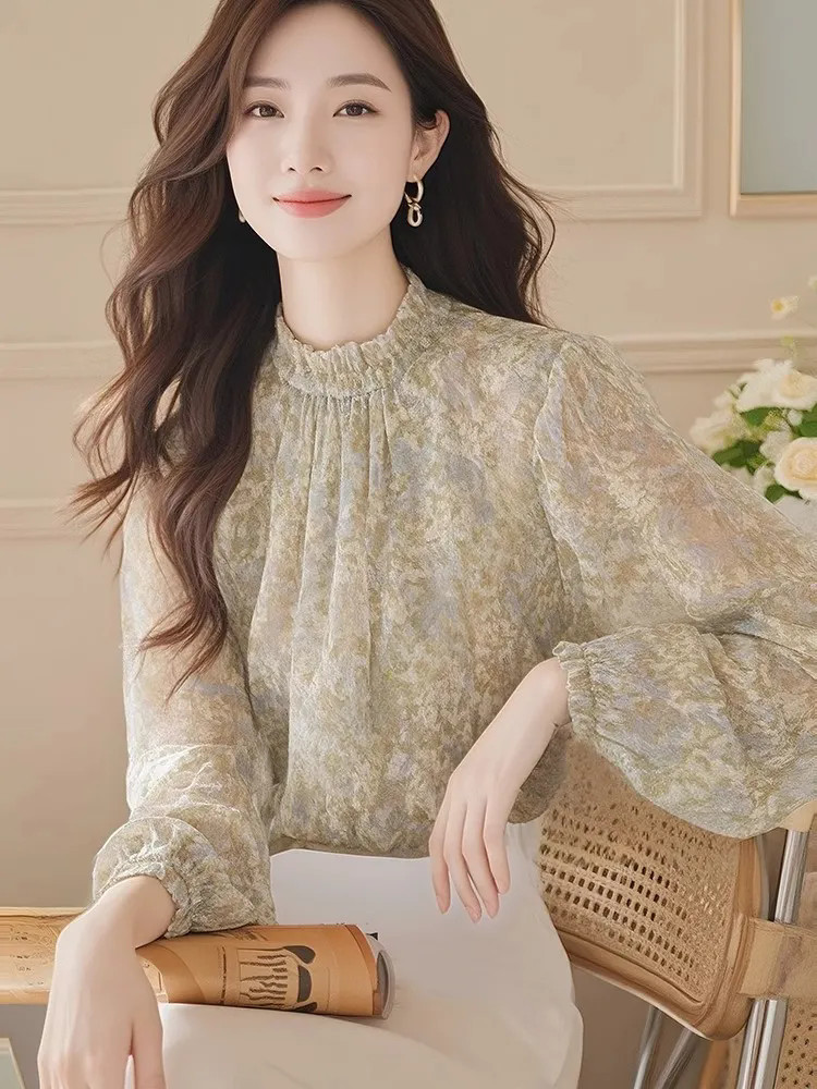 Long Sleeve Shirts Women Satin - đánh giá và giá Women Formal Blouses For Evening Wear