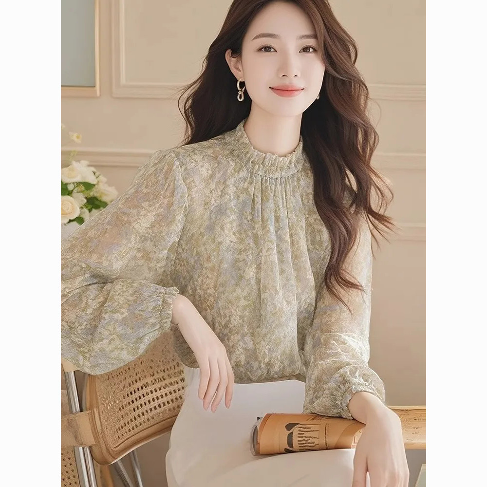 Long Sleeve Shirts Women Satin - đánh giá và giá Women Formal Blouses For Evening Wear