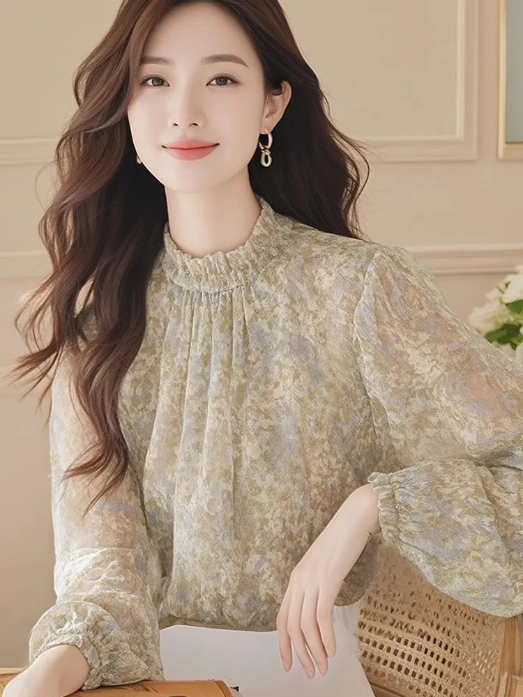 Long Sleeve Shirts Women Satin - đánh giá và giá Women Formal Blouses For Evening Wear