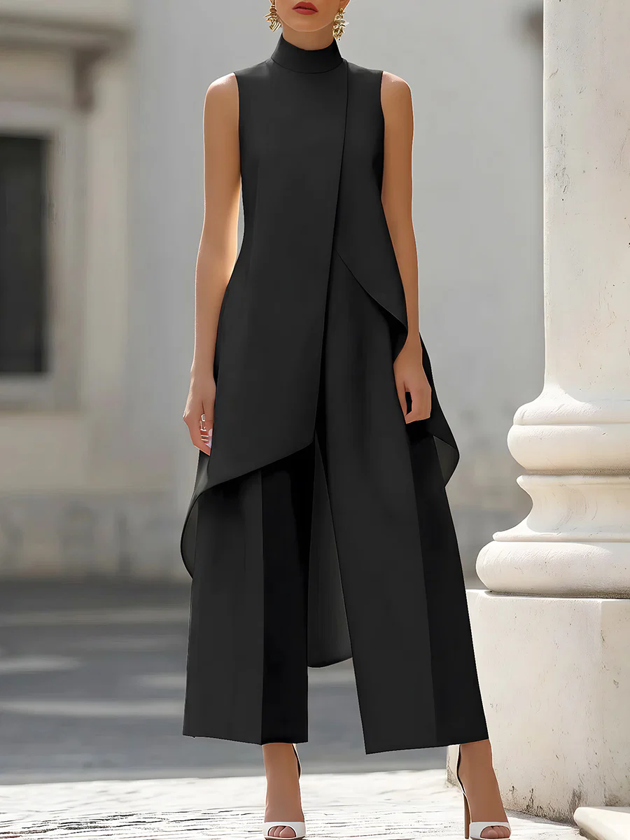 Sleeveless High Neck Asymmetri - đánh giá và giá Female Formal Wear