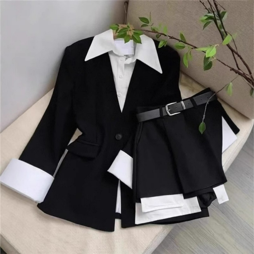 Women Two Piece Skirt Sets Pat - đánh giá và giá Blazer Set Women Formal