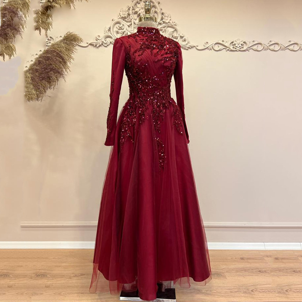 Beads Ankle Length A Line Prom - đánh giá và giá Formal Wear Gowns For Women