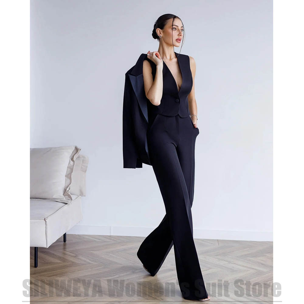 Women's 3 Piece Suit Blazer Ve - đánh giá và giá Women Formal Wear For Meeting