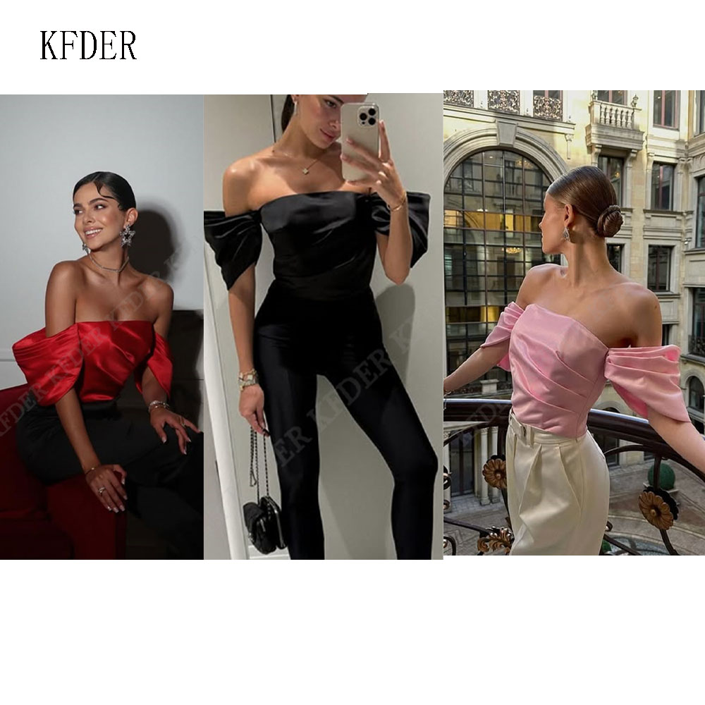 Off Shoulder Satin Blouse Wome - đánh giá và giá Women Formal Blouses For Evening Wear
