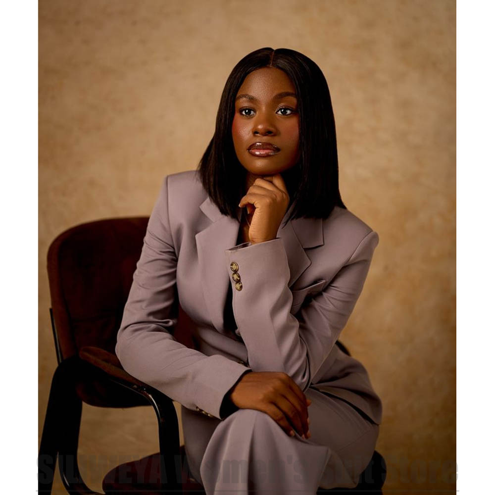 Chic Women Suit Notch Lapel Si - đánh giá và giá Women Formal Wear For Interview