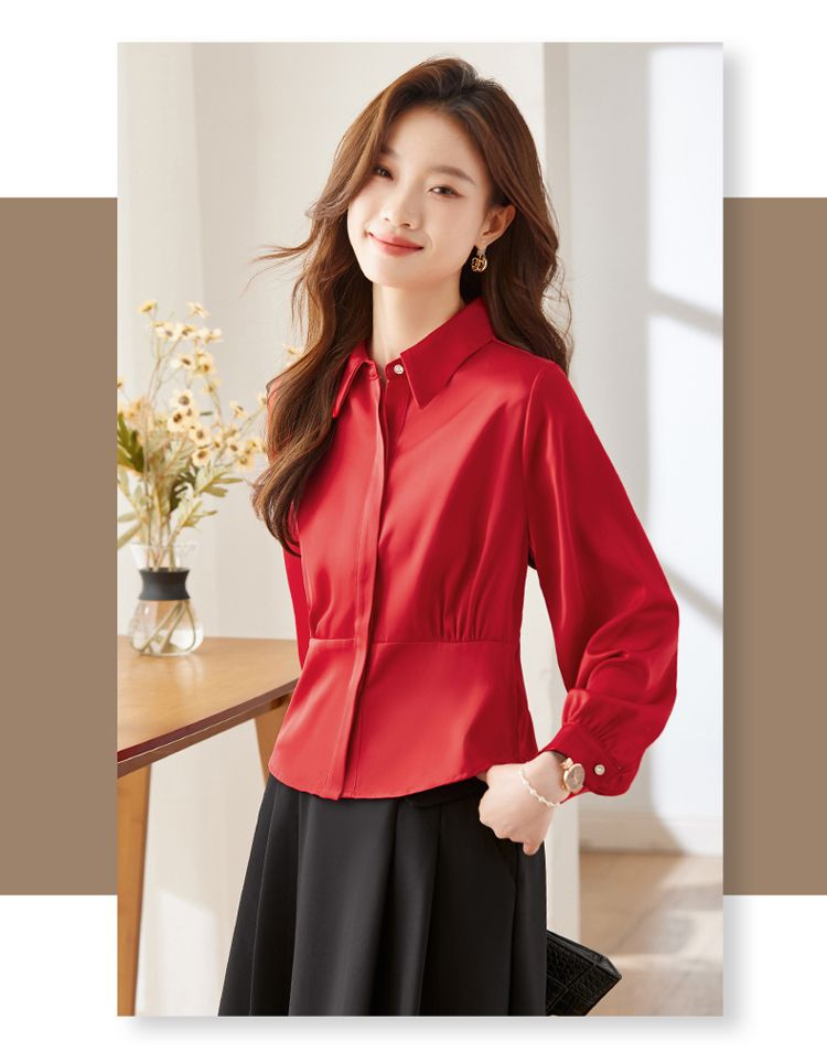 Long Sleeve Shirts Womens Cott - đánh giá và giá Women Formal Blouses For Evening Wear