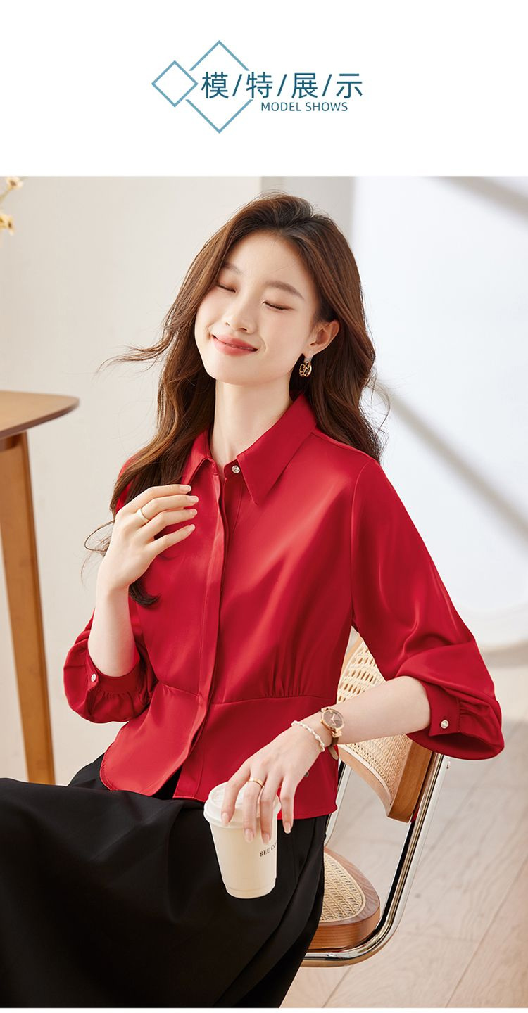 Long Sleeve Shirts Womens Cott - đánh giá và giá Women Formal Blouses For Evening Wear