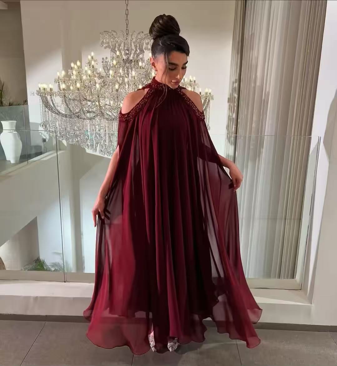 Customized Saudi Burgundy Prom - đánh giá và giá Women Formal Wear With Tie