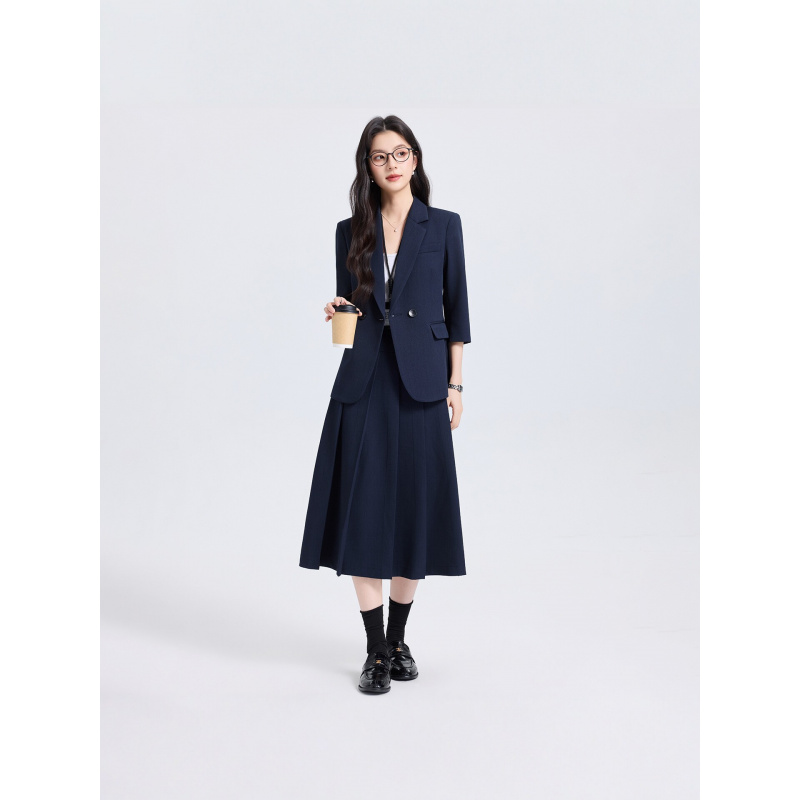 Navy Blue Women's Suit Set for - đánh giá và giá Women Formal Wear For Interview