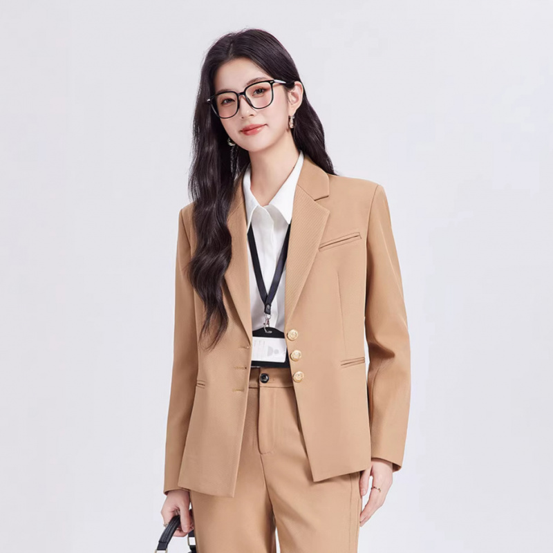 Khaki women's suit set, high-e - đánh giá và giá Women Formal Wear For Interview