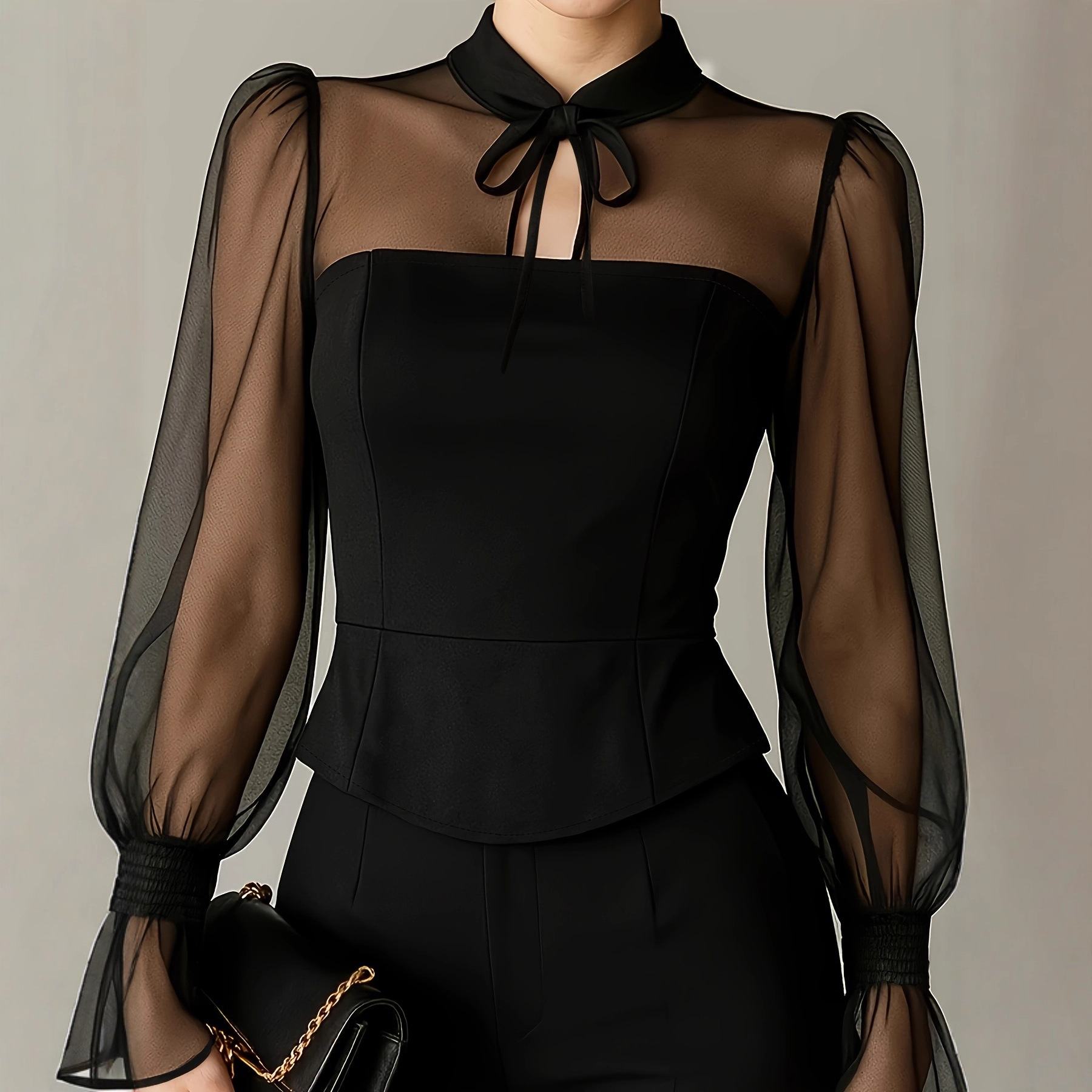 Elegant Puff Sleeve Blouse for - đánh giá và giá Women Formal Blouses For Evening Wear