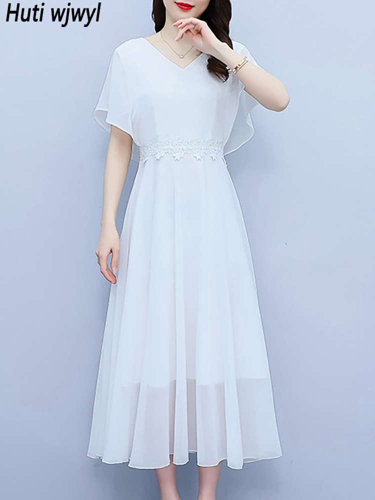 Summer White Chiffon Elegant P - đánh giá và giá Formal Wear Gowns For Women