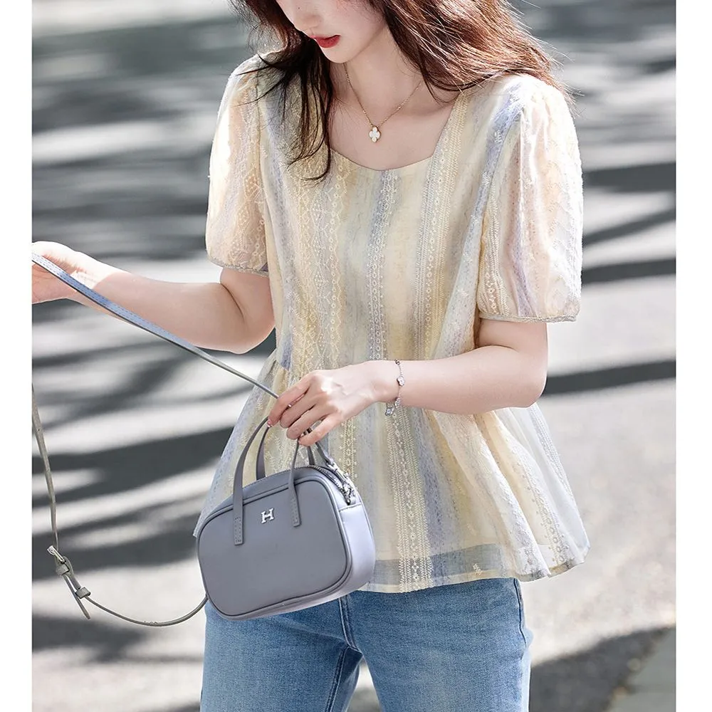 Women Korean Style Loose Puff  - đánh giá và giá Women Formal Blouses For Evening Wear