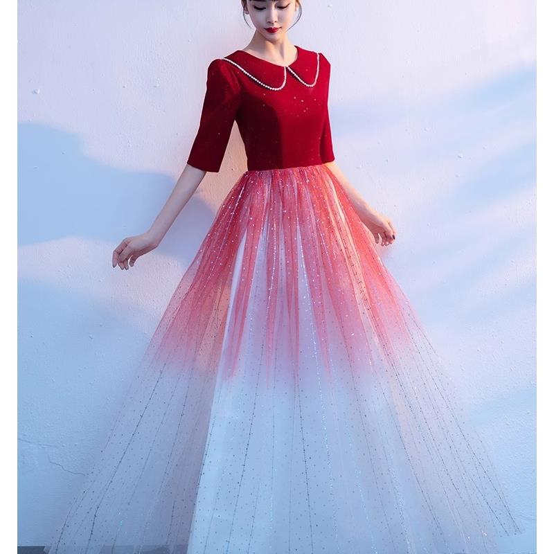 Ele Red Evening Gown for Women - đánh giá và giá Women Formal Wear For Meeting