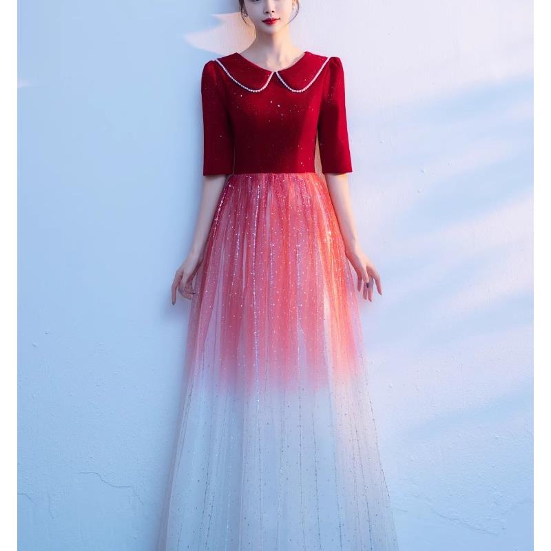Ele Red Evening Gown for Women - đánh giá và giá Women Formal Wear For Meeting