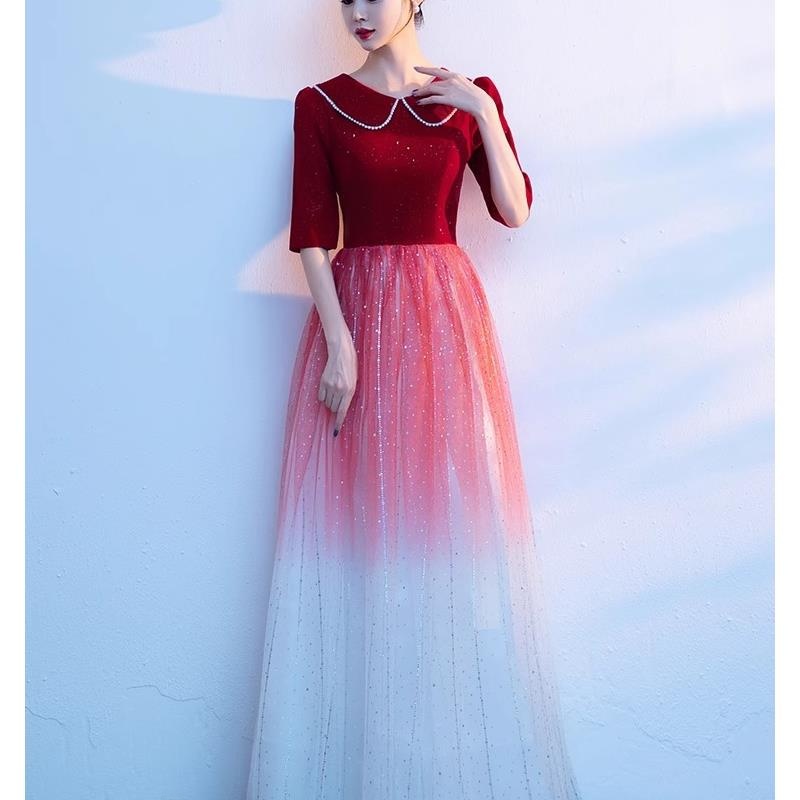 Ele Red Evening Gown for Women - đánh giá và giá Women Formal Wear For Meeting